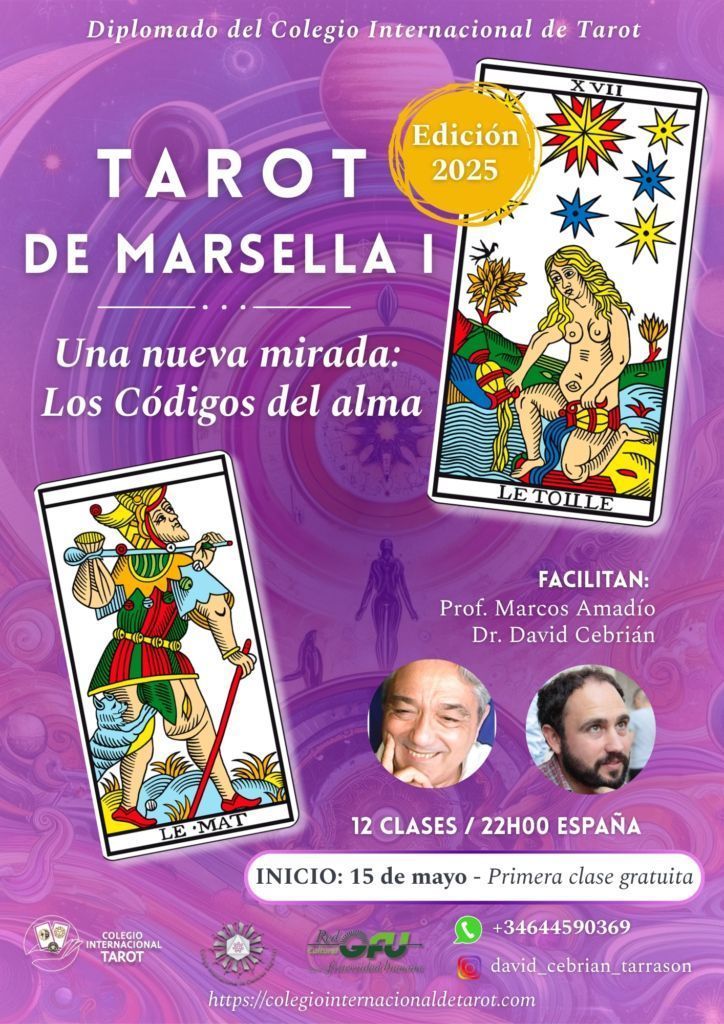 Cartel del curso del Tarot de Marsella - Nivel I - Edición 2025