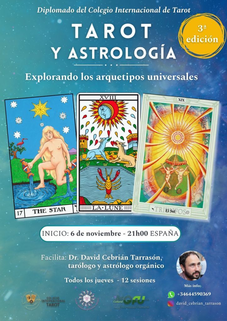 Imagen del curso de Astrología y Tarot del 2025 - Colegio Internacional de Tarot