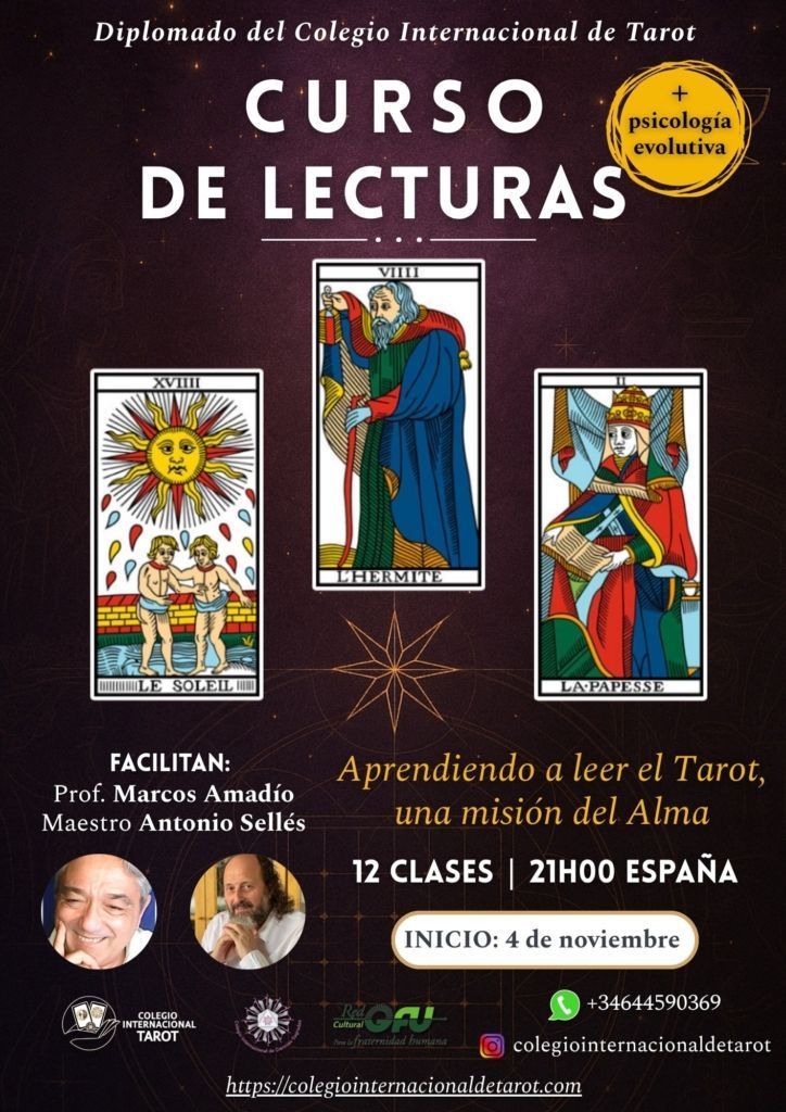 Curso de lecturas de Tarot + psicología evolutiva - Colegio Internacional de Tarot
