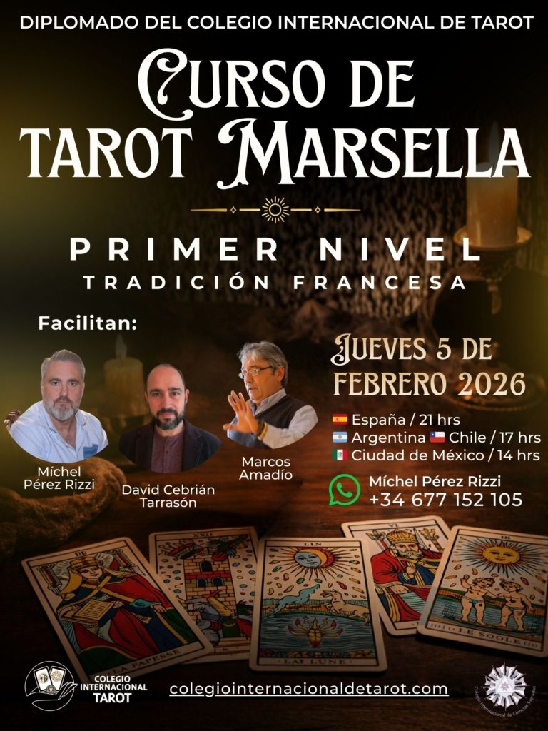 Cartel Nivel 1 de Curso de Tarot de Marsella - Edición 2026