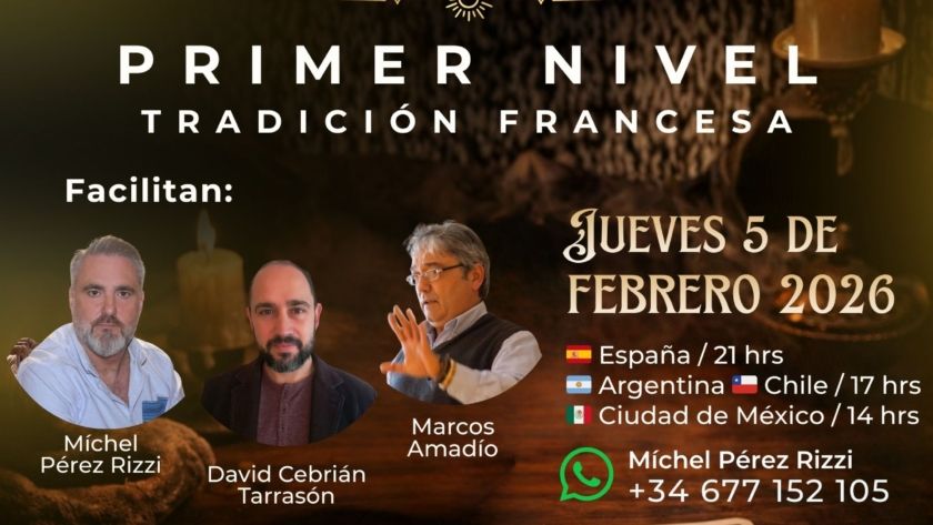 Cartel Nivel 1 de Curso de Tarot de Marsella - Edición 2026