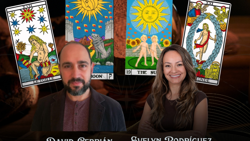 Cartel del curso de Tarot y Astrología Nivel 1 del Colegio Internacional de Tarot