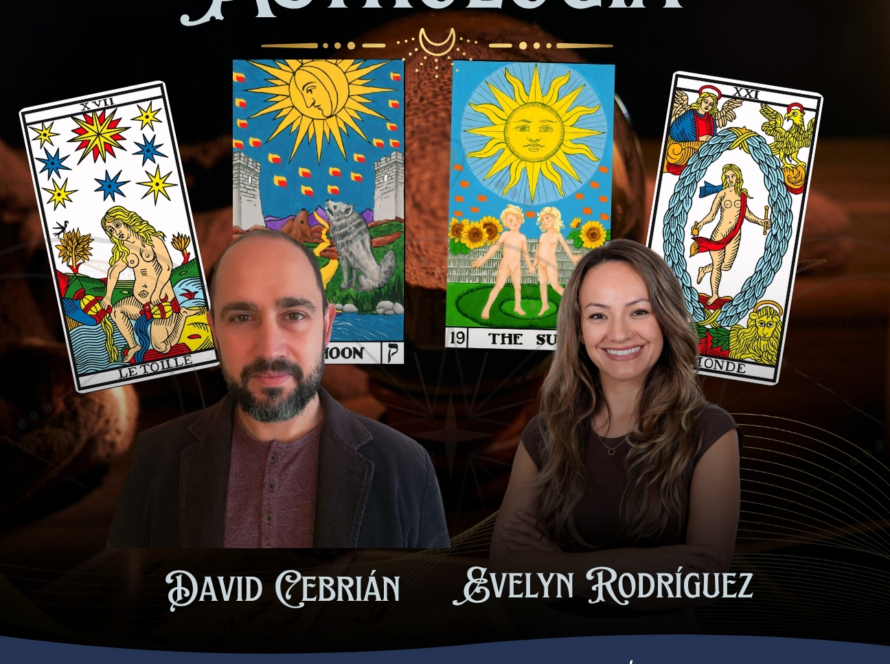 Cartel del curso de Tarot y Astrología Nivel 1 del Colegio Internacional de Tarot