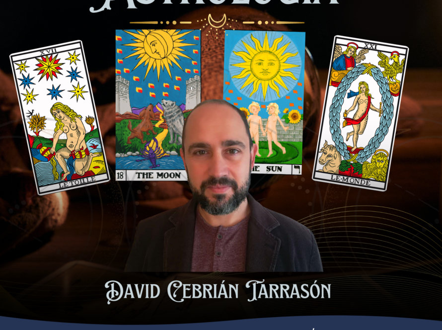 Cartel del curso de Tarot y Astrología Nivel 1 del Colegio Internacional de Tarot